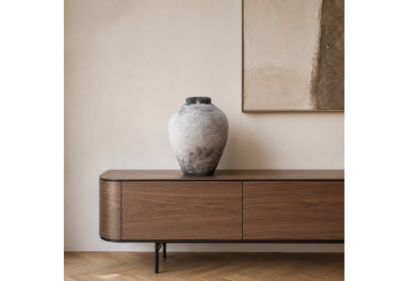 Sorel El Yapımı Dekoratif Terracotta Vazo 33 cm